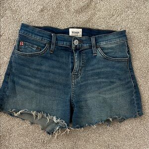 Hudson Jeans Women's Distressed Blue Jean Shorts